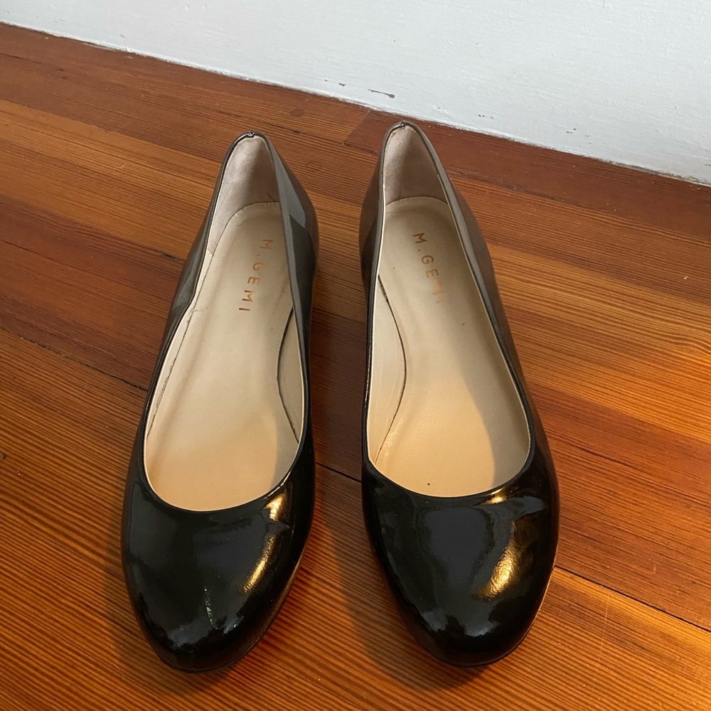 M.Gemi ombré flats - gold to black, size 37.5